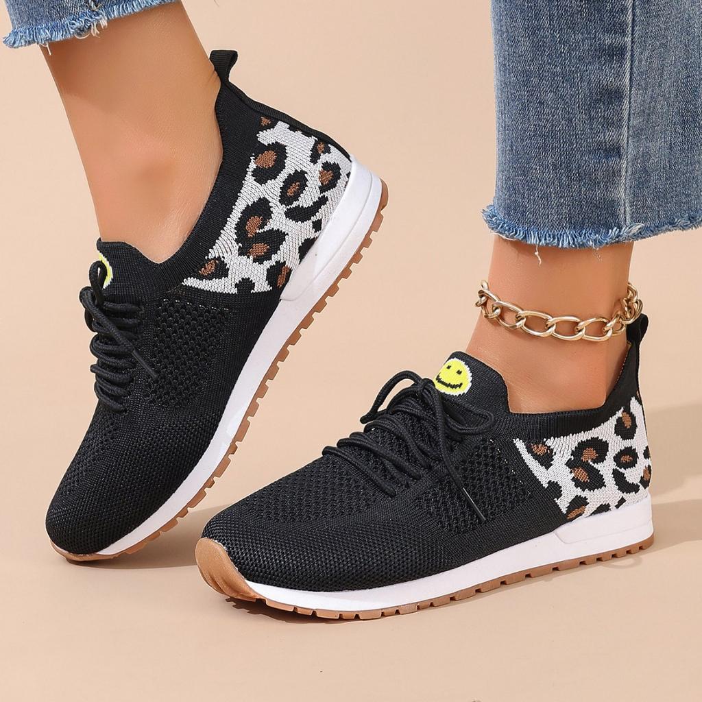 Foreign Trade Large Size Women's Casual Shoes 2025 New Flat-soled Sports Shoes Versatile Korean Version Mesh Breathable Single Shoes