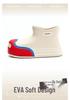 Trendy Waterproof Retro Dad Style Ankle Rain Boots - Non-Slip, Wear-Resistant, All-Season High-Top Footwear