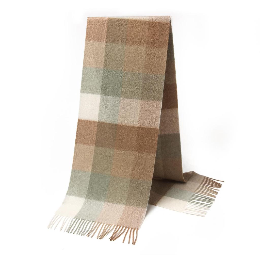 2025 British Plaid Wool Scarf for Men & Women - Warm, Autumn/Winter Style