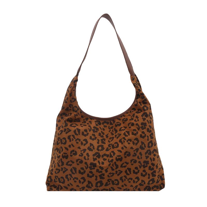 2025 Women's Large Capacity Leopard Print Shoulder Tote & Bucket Bag