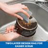 6 pcs Wire Dishwashing Rag for Wet and Dry,Non-Scratch Wire Dishcloth,Multipurpose Cleaning Pads, Time-Saver Kitchen Wipes Cleaning Cloths, Silver