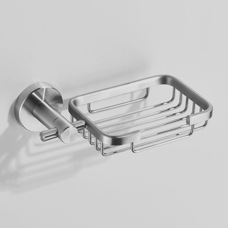 Stainless Steel Bathroom Towel Rack Set with Mirror Shelf & Nail-Free Installation