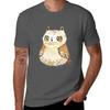 Great Horned Owl Tshirt Work Wear Simple Tee Shirt