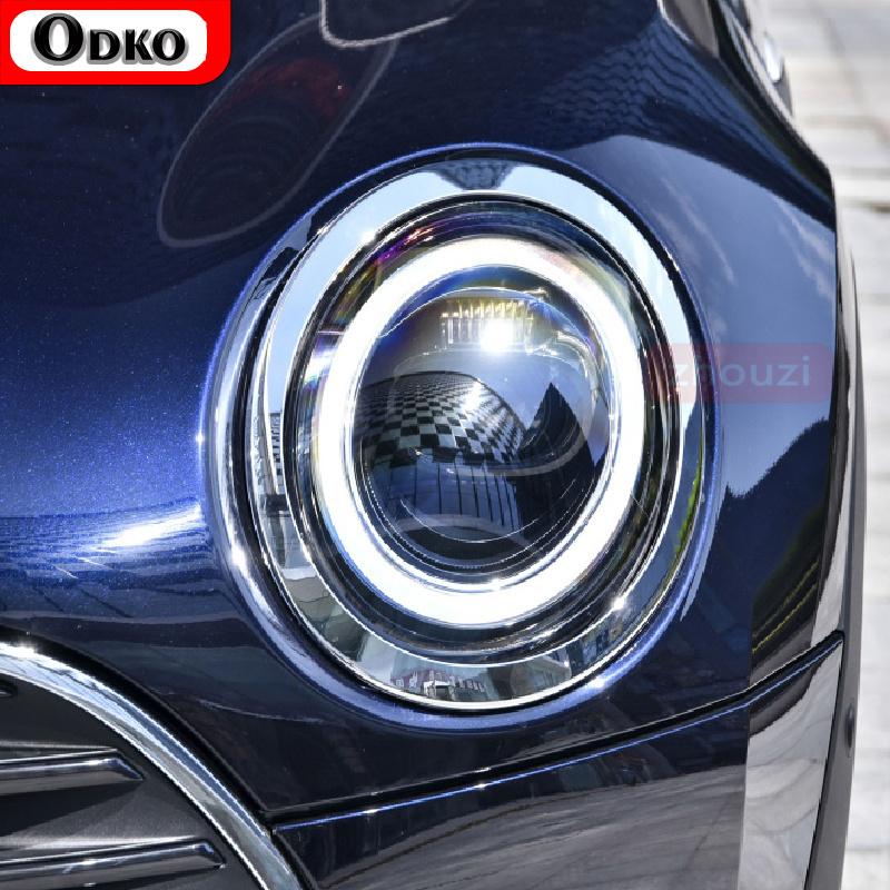 2 Pcs For MINI Clubman F54 JCW Cooper S Car Headlight Tint Black Protective Film Protection Transparent TPU Sticker Accessories
