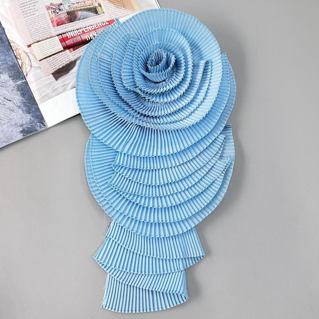Folded Handmade Three-Dimensional Flower Accessories Clothing Dress Skirt Large Flower Decoration Corsage Cloth Sticker Accessories