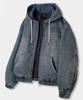 Dimitri Black 2Way Detroit Padded Jacket_Denim Dust Indigo