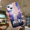 Anime A Silent Voice Tempered Glass For Iphone 14 13 12 11 Pro Mini XS MAX 14Plus X XS XR Fundas