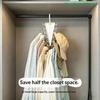 [CL]Double Sided 12 Hooks Storage Rack V Shaped Baseball Cap Holder Belt Hat Scarf Organizer Hooks Wardrobe Space Saving Rack