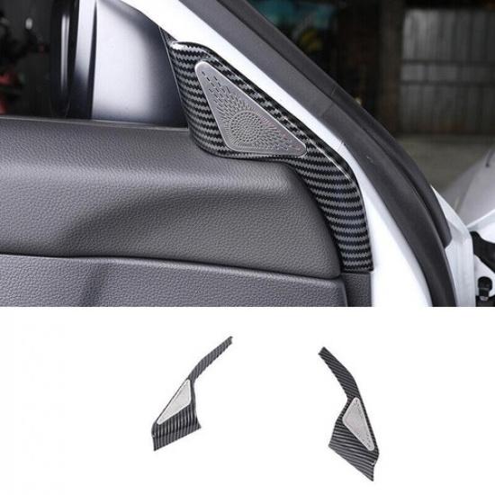 For Acura Integra -2024 Carbon Fiber Style A Pillar Speaker Frame Cover 2pcs