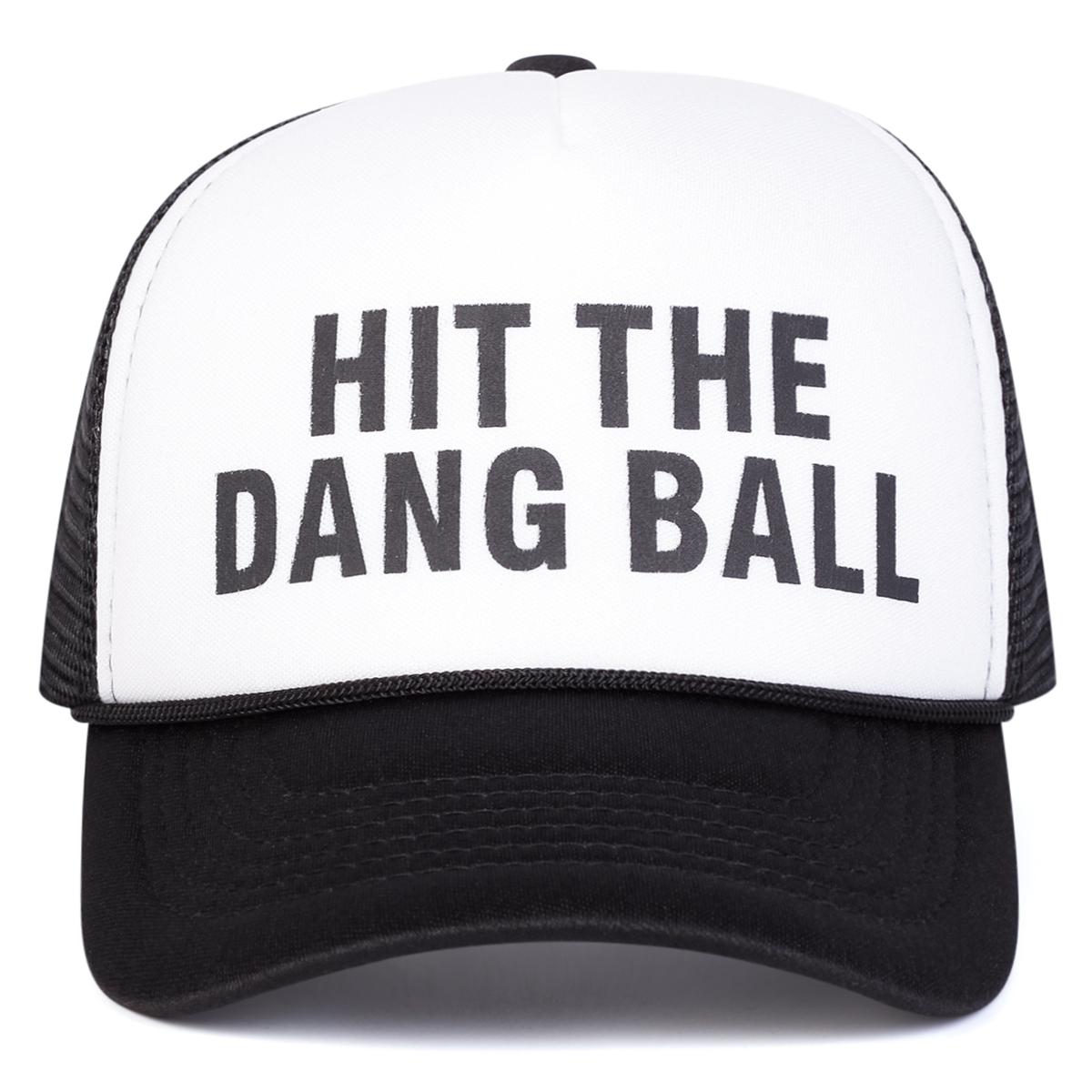 

Unisex Hit The Dang Ball Embroidery Baseball Net Caps Spring Summer Outdoor Adjustable Casual Hats Sunscreen Hat Sports Cap