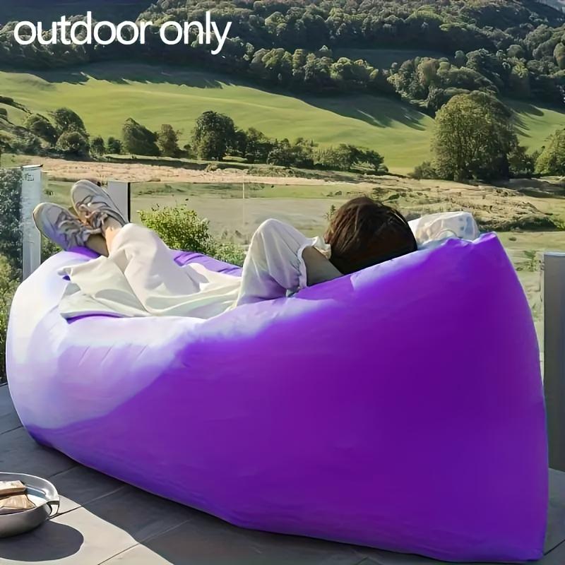 1PC inflatable garden sofa single model, fast inflation, foldable, comfortable, portable and lightweight