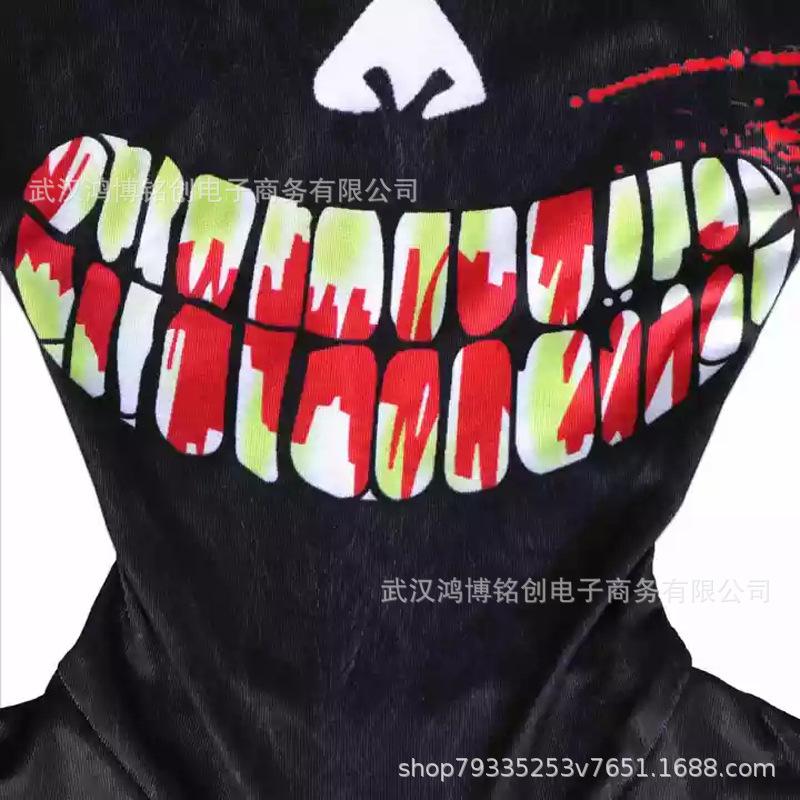 Hongbo Horror Game SirenHead Cartoon Cat Jumpsuit, Halloween Cosplay Costume Hooded