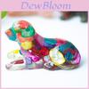 Crystal Resin Dog Figurine With Unique Animal Decor For Home Office Gift