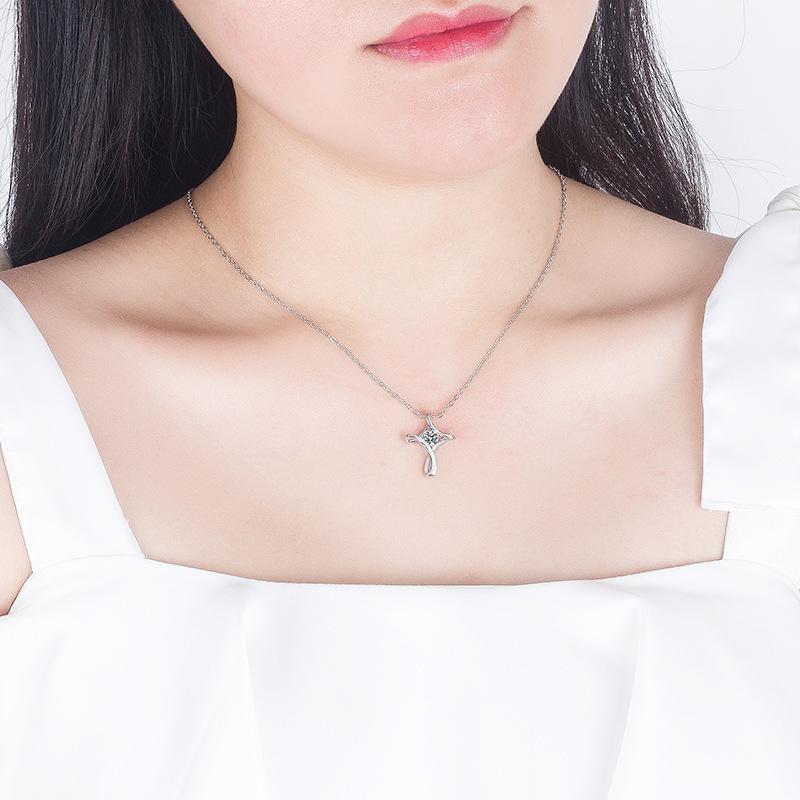 Trendy European & American Cross Pendant Fashion Necklace