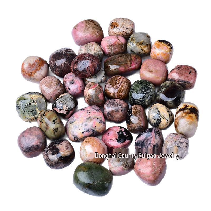 Rhodonite Tumbled Stone Specimen Ornament 2-3cm 100g