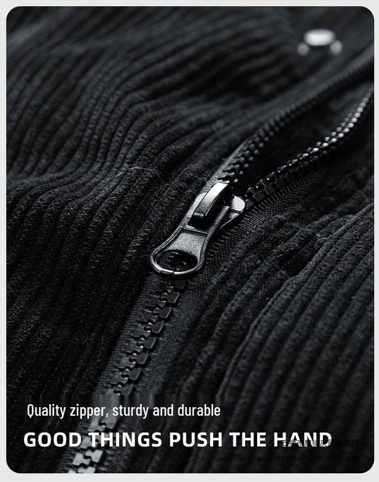 2025 Winter Trendy Hong Kong Style Stand Collar Puffer Jacket for Young Men