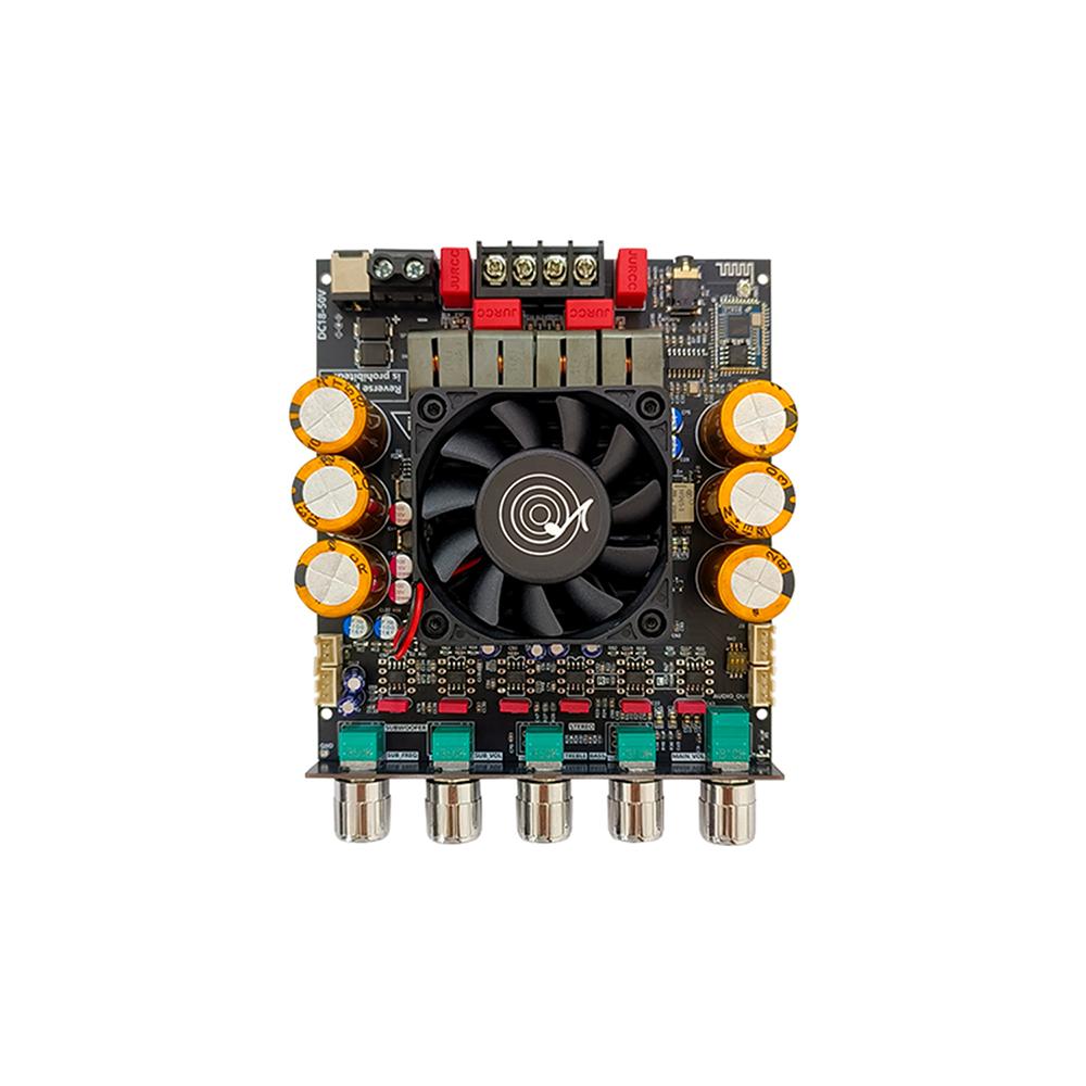 

DC 18-50V ZK-SUB1200Q Qualcomm APTX Version Qcc3034+Es9023 With Subwoofer Extension BT Digital Amplifier Board 600W * 2