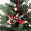 Antique Style Santa Airplane Model Santa Christmas Tree Hanging Ornaments  Desktop