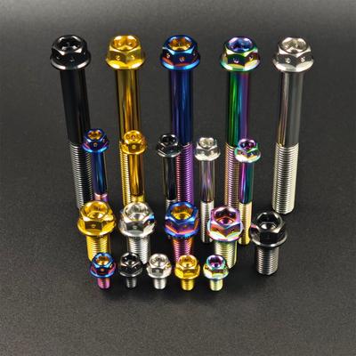 4/10Pcs M10 Titanium Bolt, Pitch 1.25Mm 1.5Mm Hex Head Screws For Truck Motorcycle Boat Upgrade Fasteners