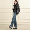 Winter new versatile hooded short jacket with thick fleece for women