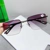 Fashion Men Women's Myopia Glasses Business Half Frame Anti Blue Light Near Sight Eyeglasses with Diopter 0 TO -4.0 Eyewear