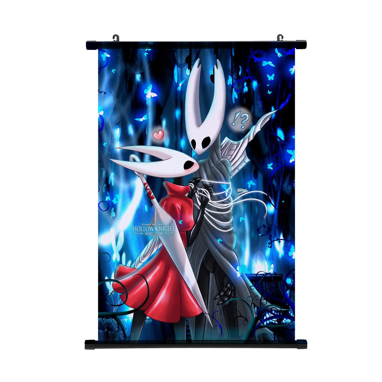 

Аніме Постер-свиток Hollow Knight Гаряча гра Мультфільм Косплей Настінна декоративна картина Вітальня Спальня Декорація Домашній декор 30*45cm аметист