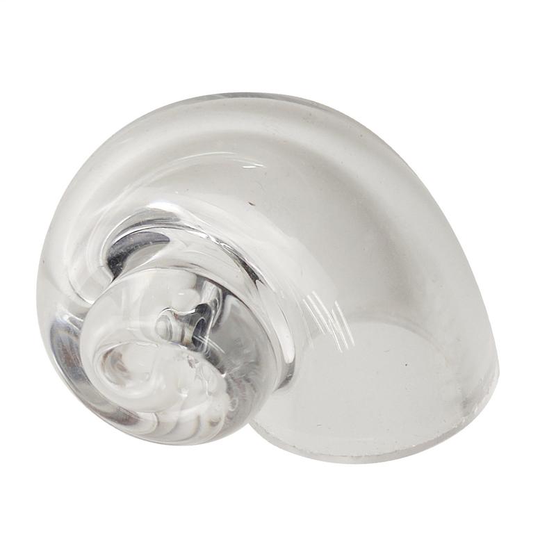Hermit Crab House Clear Glass Conch Shells For Hermit Crab Fish Tank Ornaments Spiral Shells Replacement Clear CrystalShell