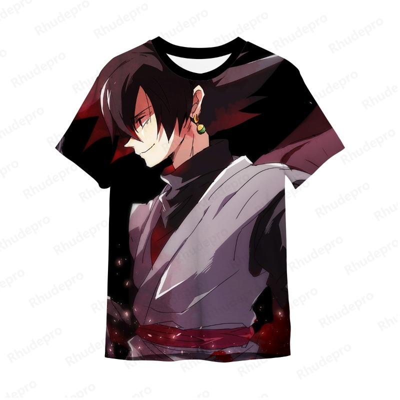 Men's 3D Printed Cartoon Tshirt Anime Dragon Ball Z Tshirt Summer Harajuku Men Goku Clothes Super Saiya Short Sleeve T-shirt