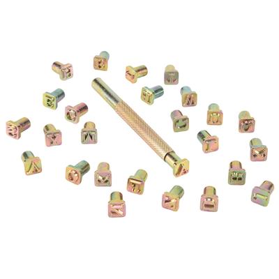 2025 Trend 26Pcs Steel Alphabet Stamps Punch Set For Leather Craft Stamps Tools 26 English Letters Metal Stamp Set Leathercraft