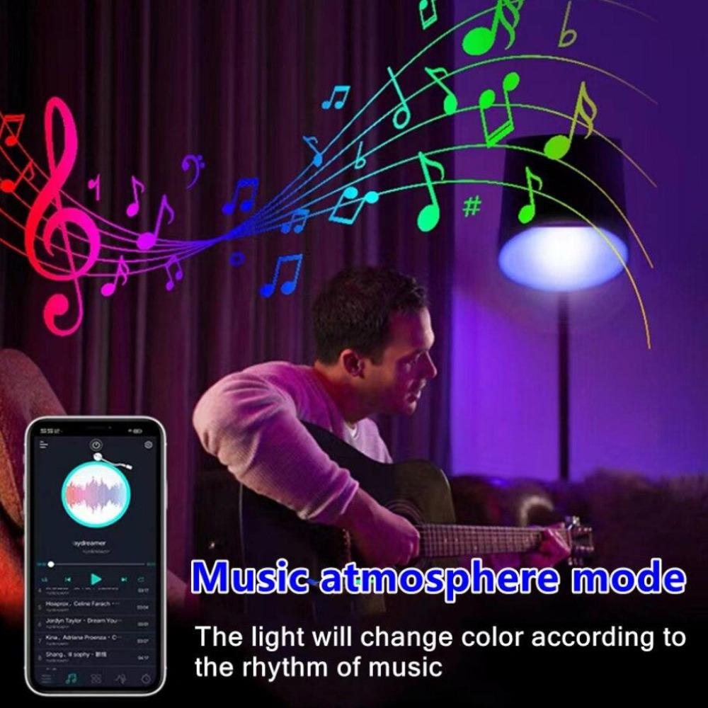 Wireless Bluetooth 4.0 Smart Bulb Tuya APP Control Dimmable 9W E27 RGB+CW+WW LED Color Change Lamp Compatible IOS/Android