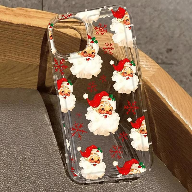 Cartoon Christmas Pattern Phone Case for Samsung S25 S24 S23 S22 S21 S20 Note20 FE Ultra Plus 5G Shockproof Cover