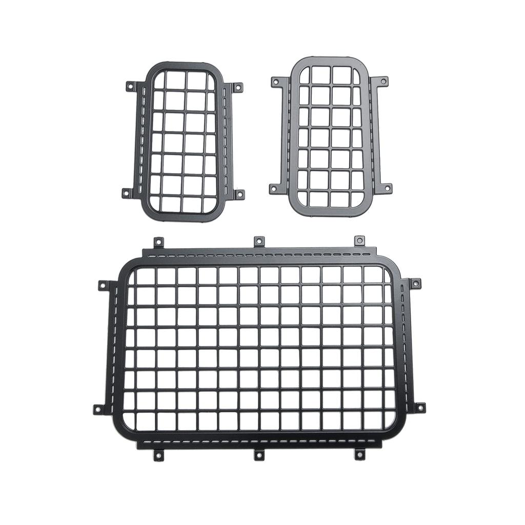 TRZX Stainless Steel RC Window Mesh Protective Net Mesh Window Cover for 110 Traxxas TRX-4 RC Crawler Car