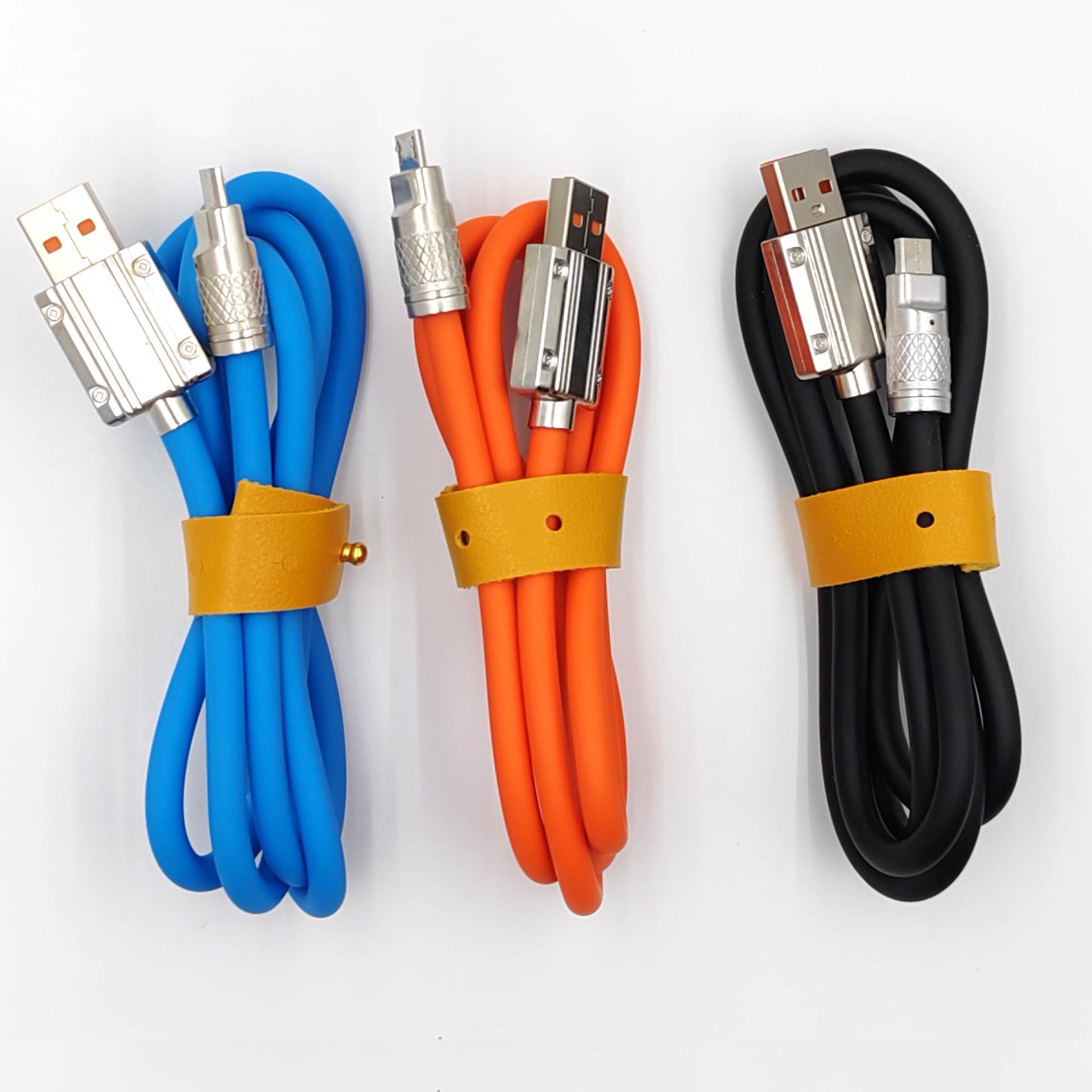 

Кабель USB-C для быстрой зарядки из цинкового сплава мощностью 120 Вт для Android Zinc Alloy Android Trapezoid Blue