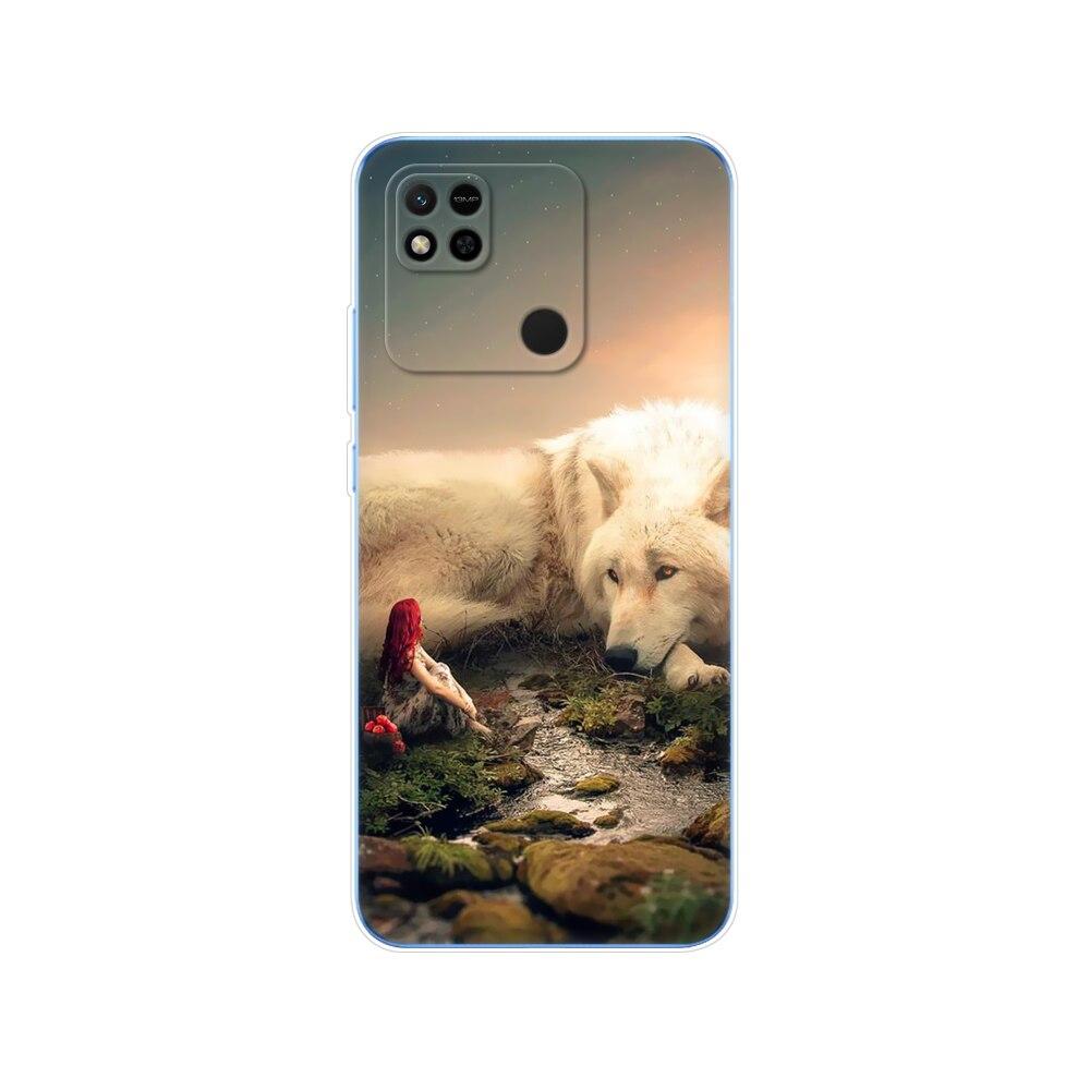 For Redmi 10A Case Back Cover For Xiaomi Redmi 10A Phone Case Redmi10A Bag Tpu Soft Silicon Protective Bumper Etui Funda Coque