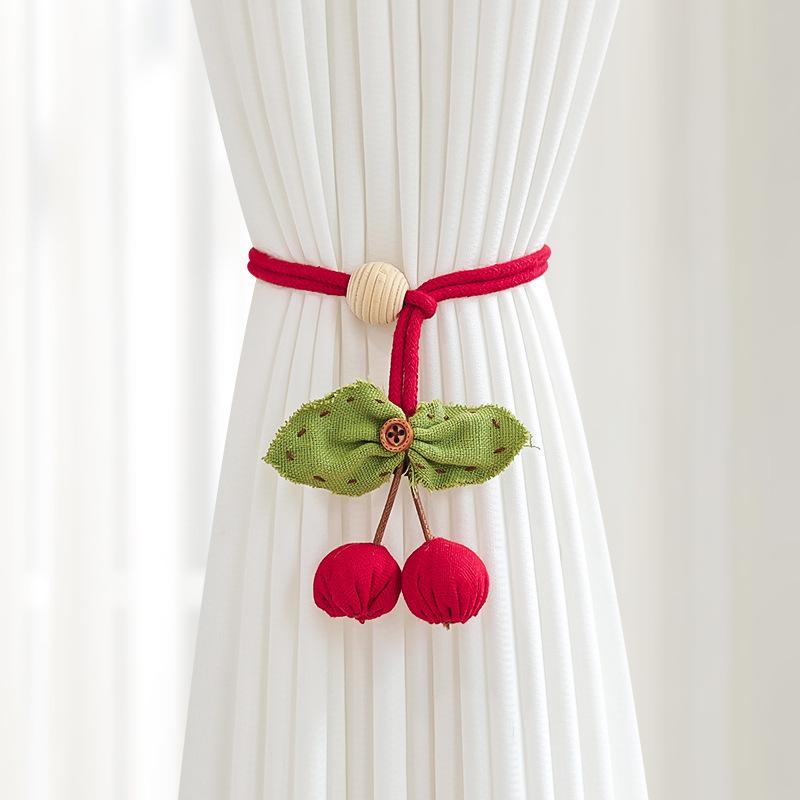 Modern Minimalist Pastoral Flower Tassel Curtain Tie-Back