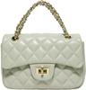 Beige Green Shoulder Bag Lamb Leather Crossbody Bag Sheepskin Genuine Leather Leather Crossbody Bag Lightweight Mini Shoulder Bag Mini Bag Shoulder