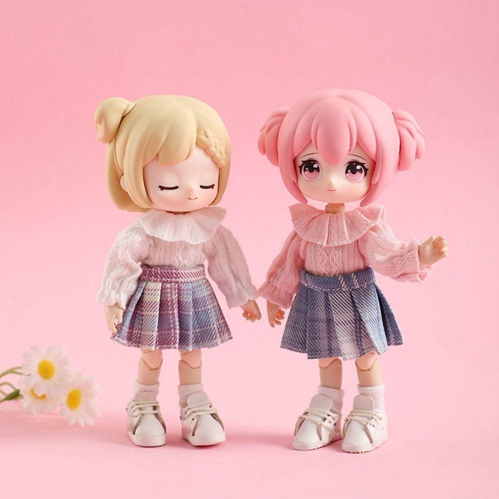 3 Colors Doll Shirt Tops Doll Clothes Accessories for 1/11 ob11 Dolls For 1/12 Bjd Dolls