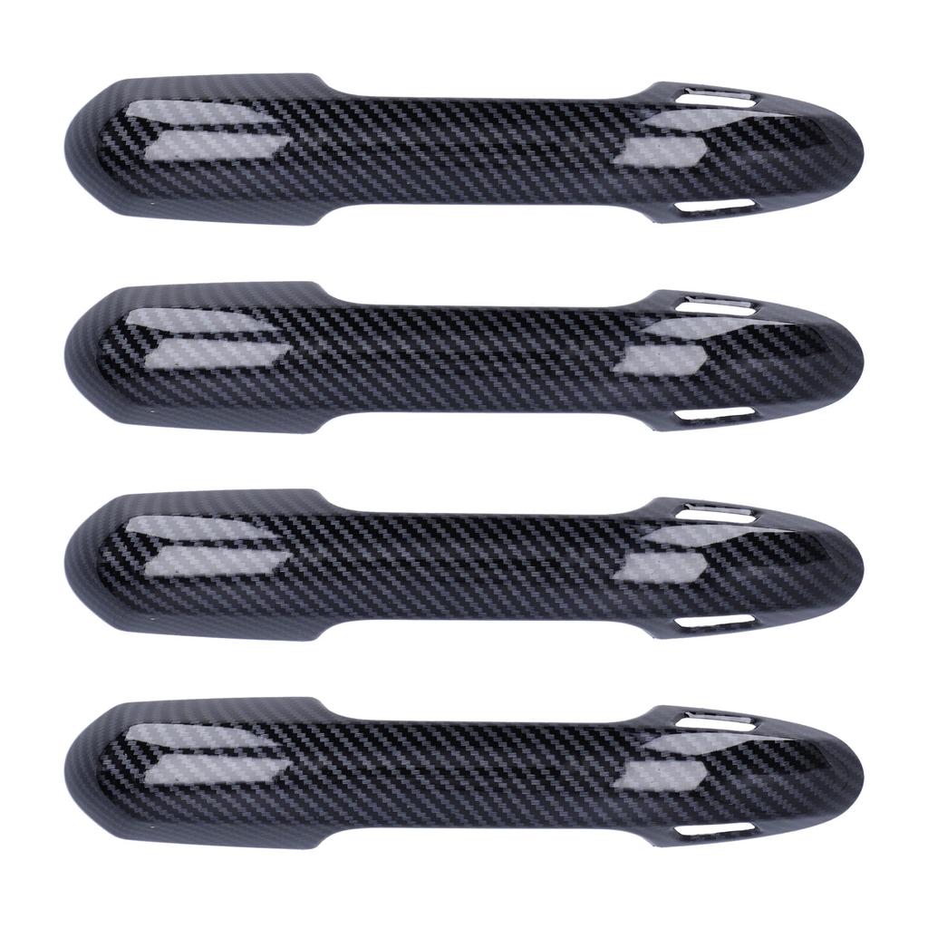 4 Stück Außentürgriffabdeckung Zierleiste Kohlefaser-Stil Dekor Passend für RAV4 2019?2021