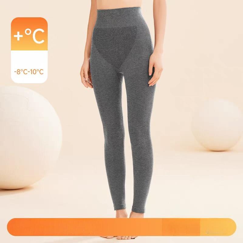 Einfarbig, Herbsthosen, Damen, Herbst und Winter, Hohe Taille, Hüftanhebung, Warme Hosen, Körperhosen, Unterwäsche, Slim Fit und Schlankmachend, Leggings