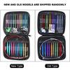27-Piece Set of Circular Knitting Needles, Knitting Needles, Aluminum Knitting Needles, Rust-Resistant, Craft Supplies, with PU Bag