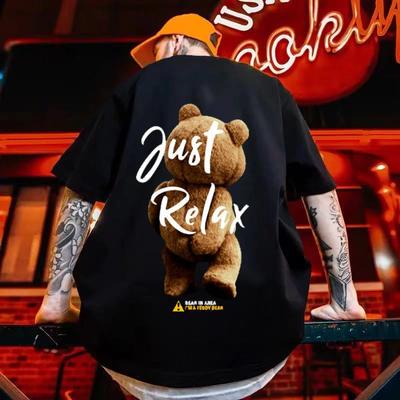 Korea Teddy Bear Tshirt Men Women Child Short Sleeve Fashion Casual Clothing Summer Cotton Tee Oversized Street Shirt 314 Teens