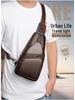 BOLINDAISHU Men's Genuine Leather Cowhide Chest and Messenger Bag