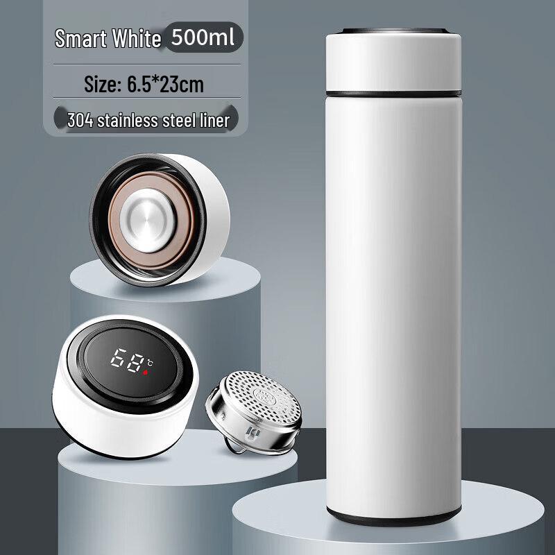 Qiwei 316 Stainless Steel Smart Tea Infuser Thermos - 500ml