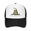 Individuelle Gadsden Flagge 'Don't Tread On Me' Baseballkappe Unisex Damen Personalisierbar Verstellbar Truckerhut Sport Snapback Papa Hüte