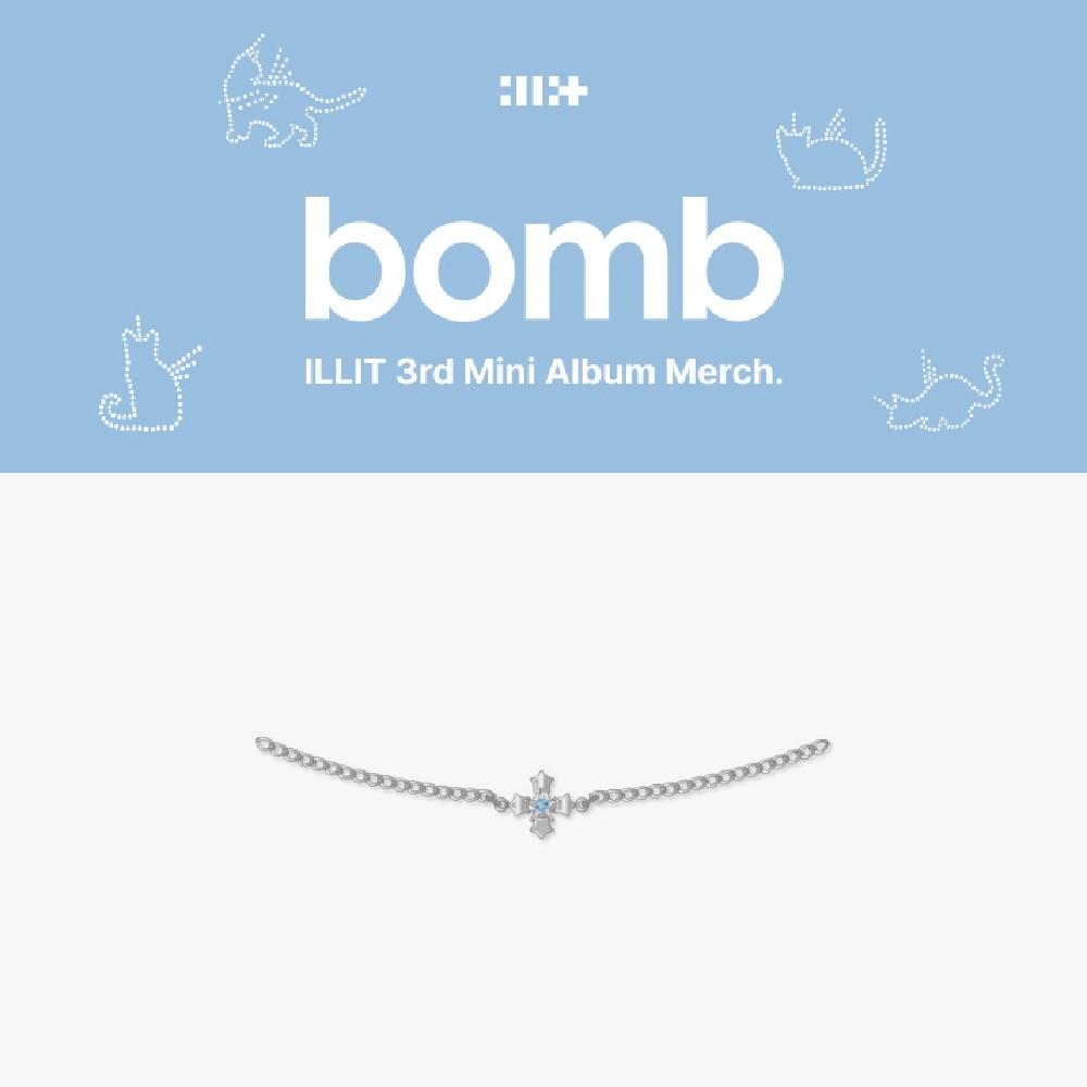

Предзаказ ILLIT 3-й мини-альбом bomb Официальный MD Металлическое ожерелье