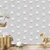 Rabbits In Front Striped Wallpaper for Living Room and Bedroom 50x1000