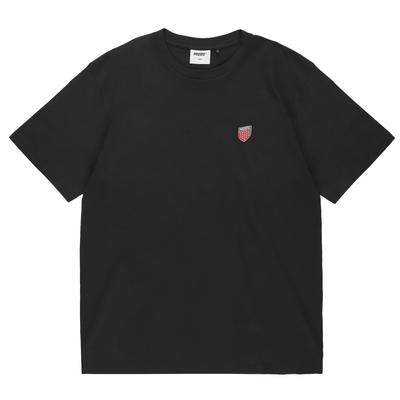 Prosto Small Shield T-shirt, Heren zwart T-shirt