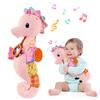 Baby Seahorse Musical Rattles Toys Infant Stuffed Animals Soft Toy with Bright Colors Crinkle Sound Paper Newborn Toys Gifts