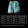 Printed Adult Men Swim Trunks 2 In 1 Quick Dry Double Layer Swim Shorts With Elastic Waist Slim Fit Trunks For Water Sports