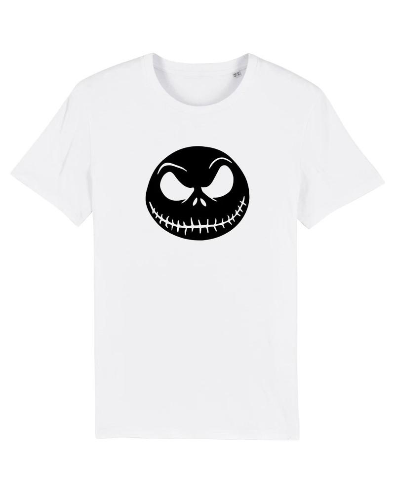 Jack Face NIGHTMARE BEFORE CHRISTMAS Halloween Jack Skellington UNISEX TSHIRT M